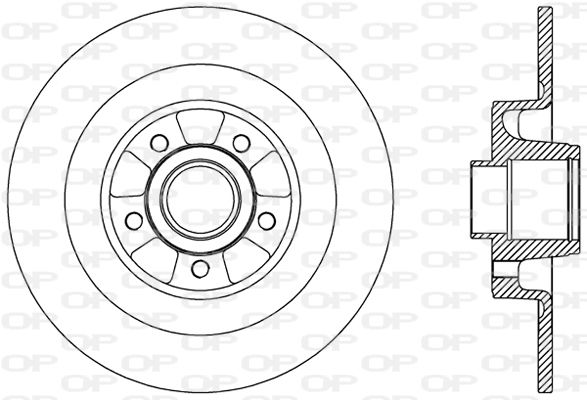 OPEN PARTS Тормозной диск BDA2507.10